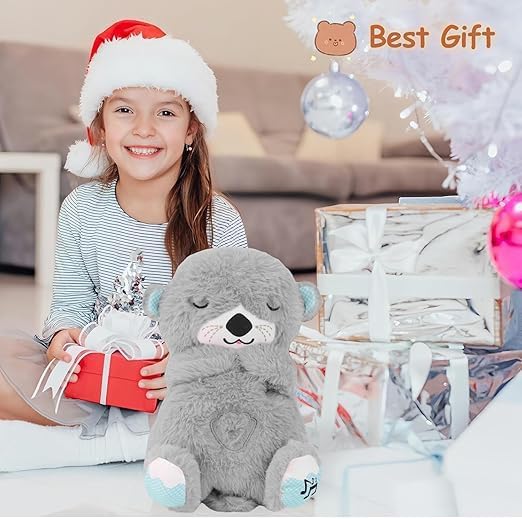new breathing teddy with light and music