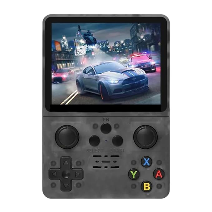New X-Ninja R35S Retro Video Game Console 64GB Mini Handheld Classic Games Support PS P Games 3.5-inch IPS Screen Dual 3D Joystick