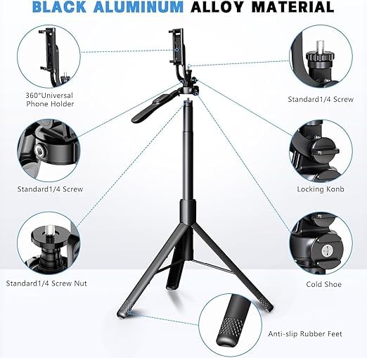 R16S--Super Long Selfie Stick Tripod