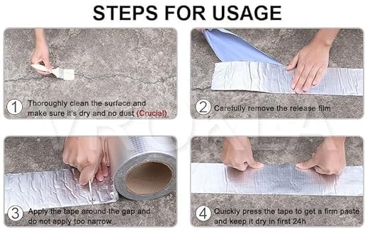 water leakage solution Strong Adhesive (4 Inch (10CM*5M))