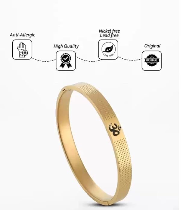 24k gold plated kada for men and women