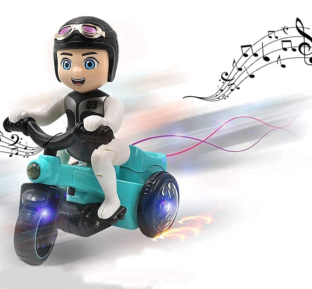 Stunt Bike Tricycle 4D LIGHT AND MUSIC BUMP AND GO.