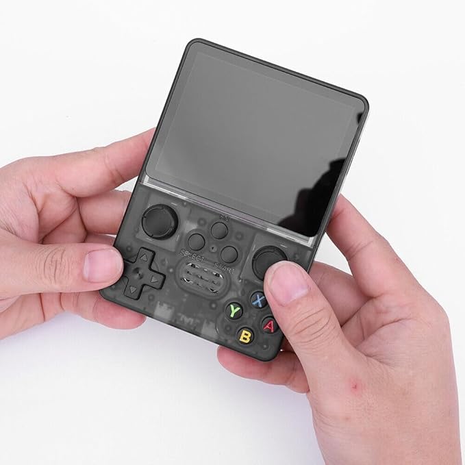 New X-Ninja R35S Retro Video Game Console 64GB Mini Handheld Classic Games Support PS P Games 3.5-inch IPS Screen Dual 3D Joystick