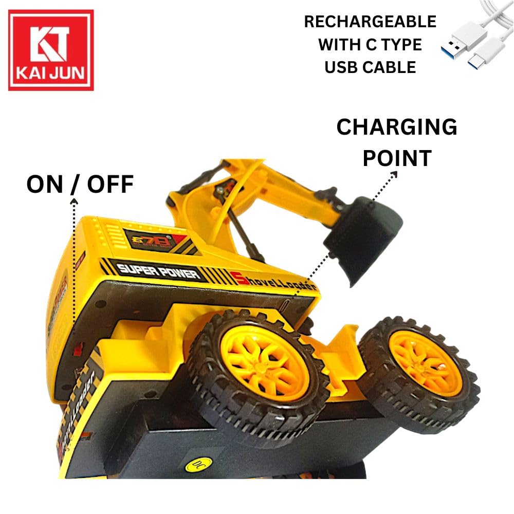 WIRELESS CHARGEBLE REMOTE CONTROL FULL FUCTIONAL JCB MACHINE