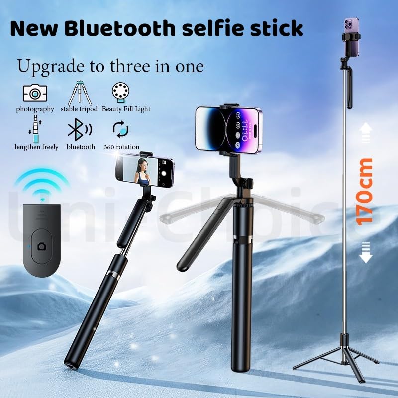 R16S--Super Long Selfie Stick Tripod