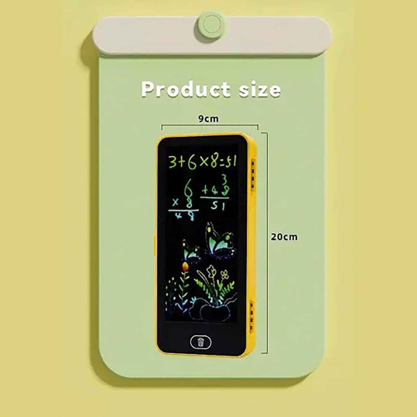 Led Drawing Pen Case. Kids Pencil Box with LCD Screen and Writing Pen with Erase Button (Multi Color)