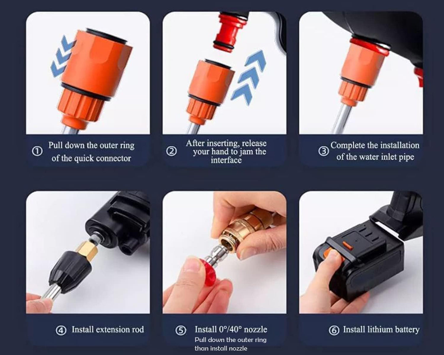 double battery car washer