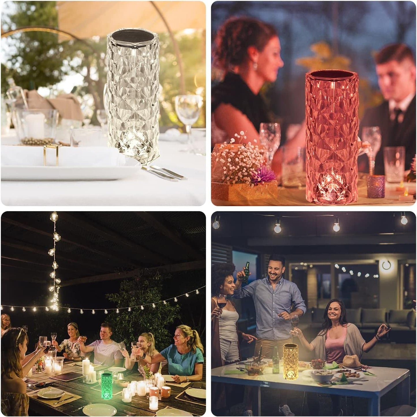 Crystal Diamond LED Table Lamp