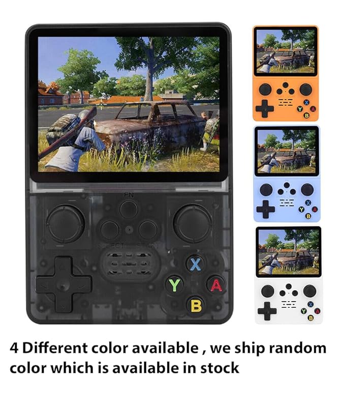 New X-Ninja R35S Retro Video Game Console 64GB Mini Handheld Classic Games Support PS P Games 3.5-inch IPS Screen Dual 3D Joystick