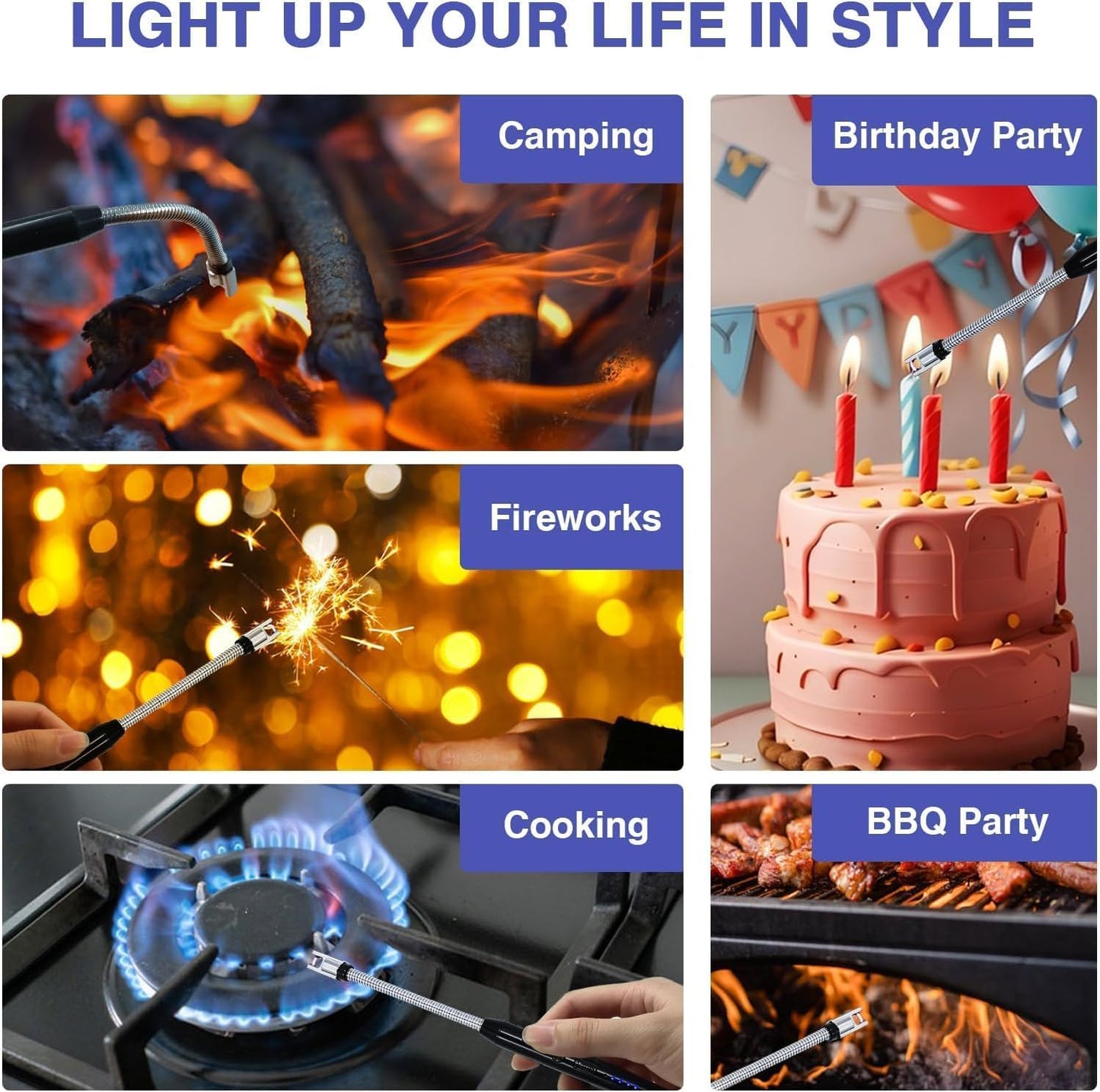 buy 1 get 1 free rechargable multiple lighter.