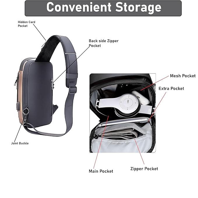 Storite Sling Bag for Men Stylish
