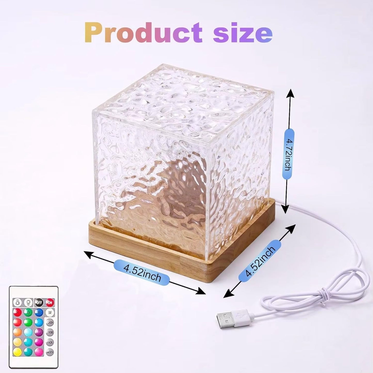 3D Water Wave Effect, LED Projection Lamp