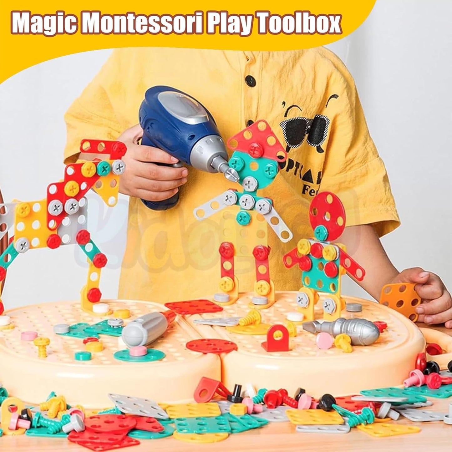 Creative Drilling Toy with Screwdriver game