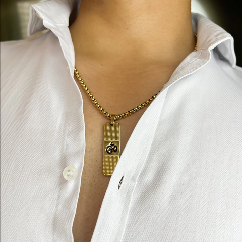 COMBO OFFER 24K GOLD PLATED SHIV KADA AND PENDANT