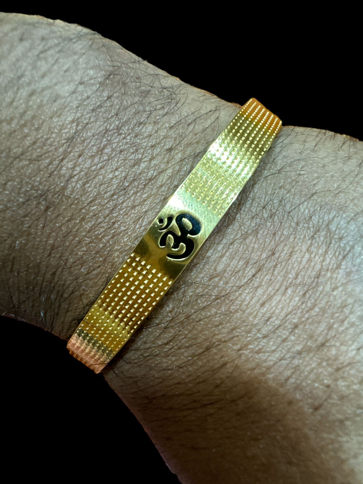 COMBO OFFER 24K GOLD PLATED SHIV KADA AND PENDANT