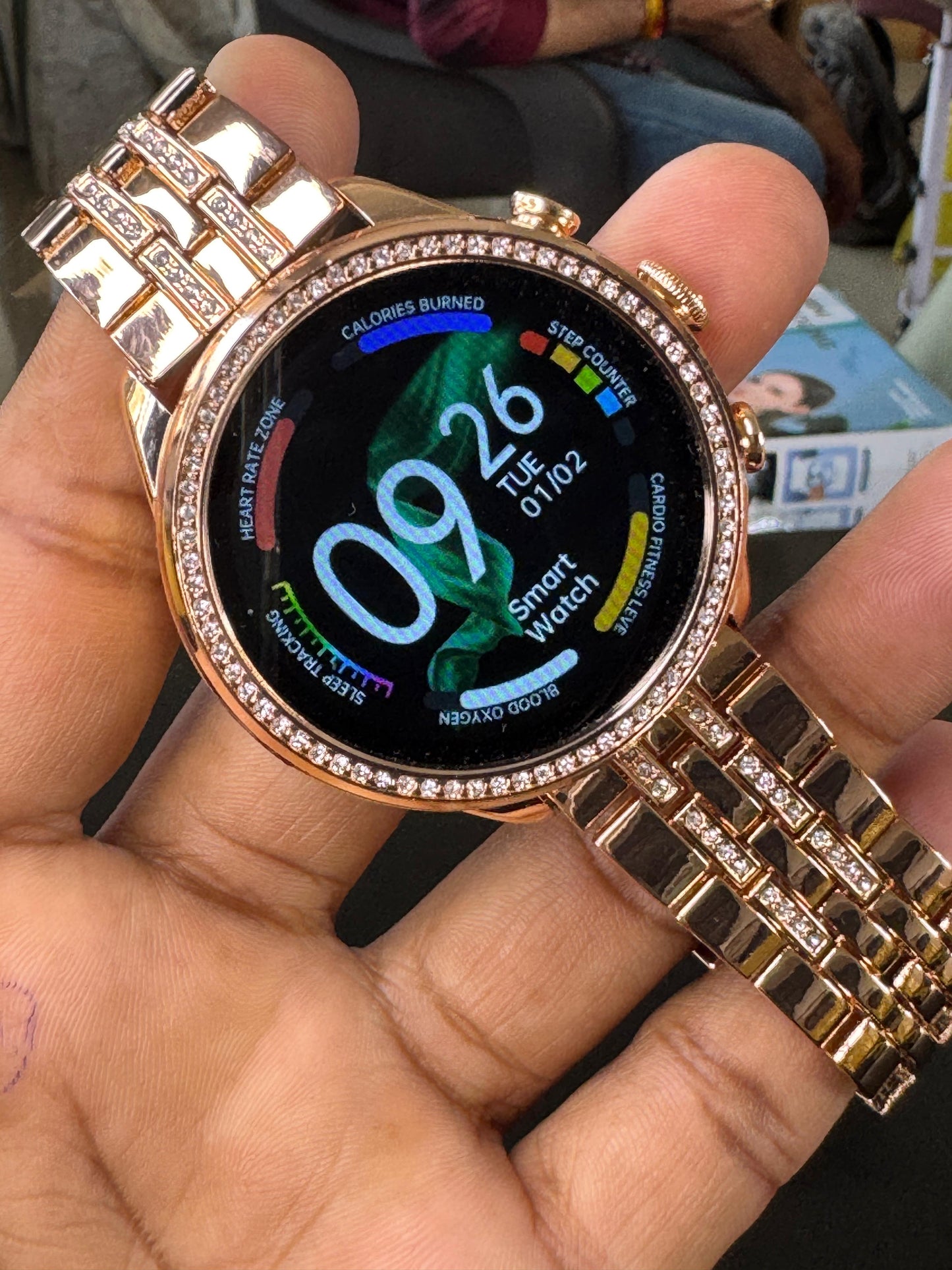 GEN 9 OG Version Women's Smartwatch with Elegant Rose Gold Metal Strap & HD Display, Bluetooth Calling, 500+ Watch Faces, (WSW-G9-01)