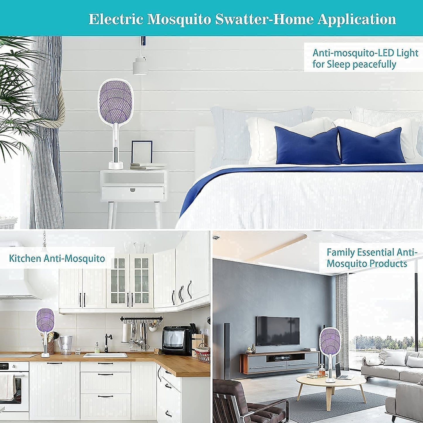 2 in 1 automatic  MOSQUITO KILLER  RACKET