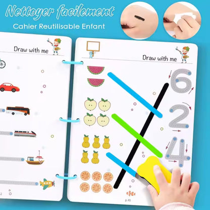 Reusable 64 Pages Kids Practice Set