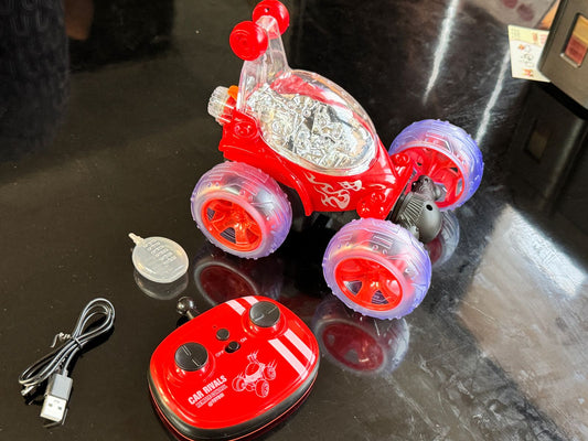 🔥LATEST TECHNOLOGY ✨STUNT CAR WITH 🎮 REMOTE+🔋CHARGING+📱MOBILE REMORE+💨 SMOKING 💡LIGHT AND🎶  MUSIC