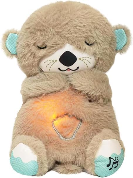 new breathing teddy with light and music