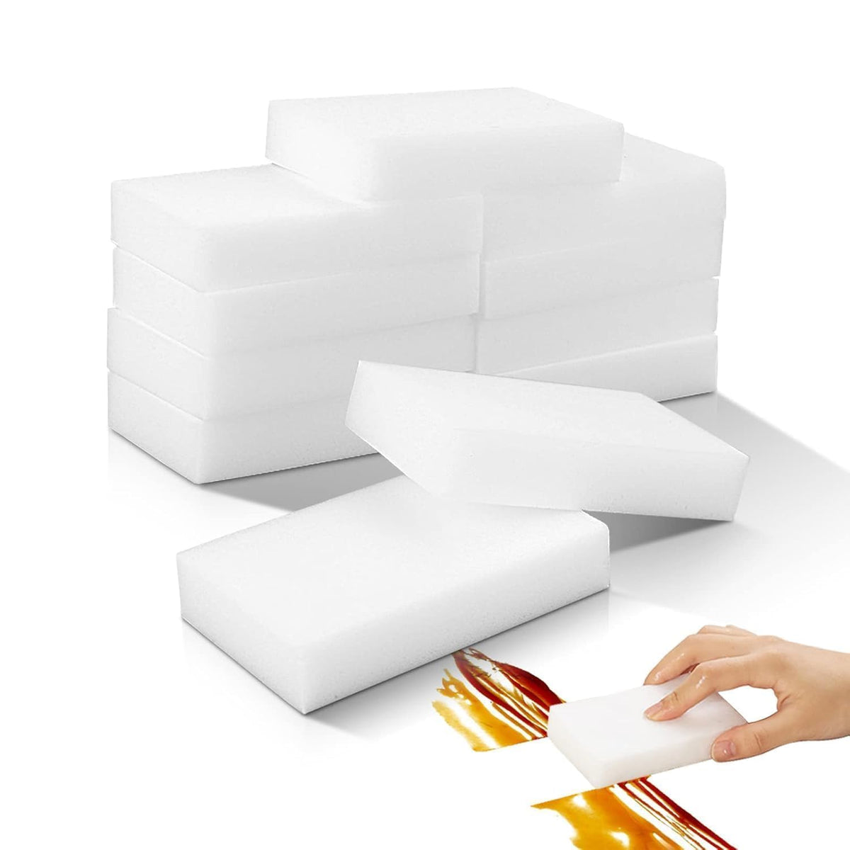 White Foam Magic Sponge Eraser pack of 10