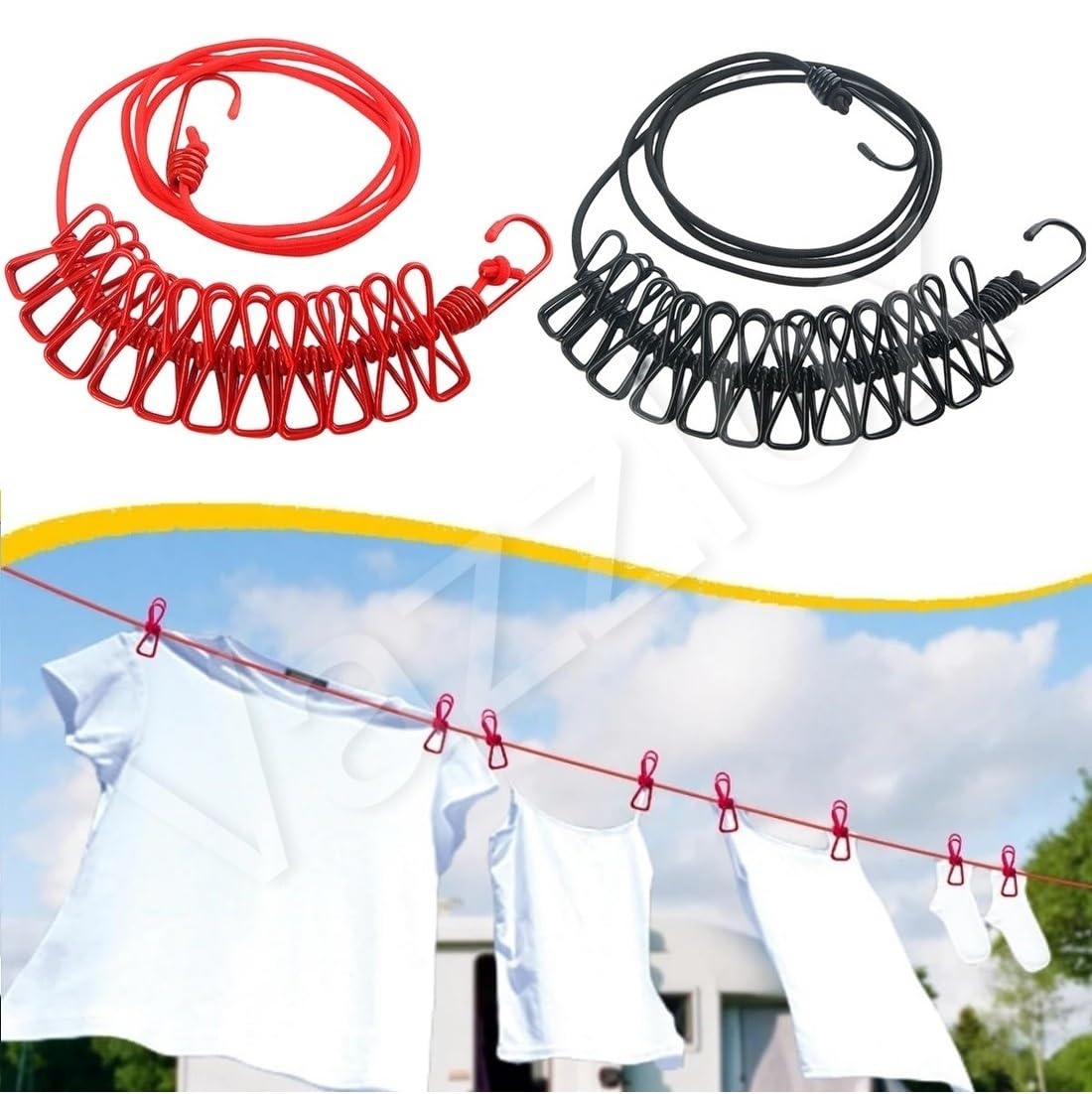 Rope with Hooks (Pack of 2)