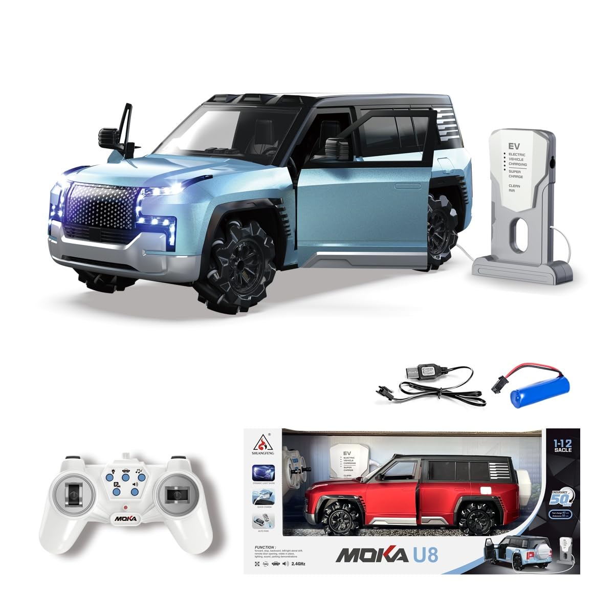 EV CHARGING 4X4 DEFENDER  RC CAR