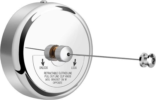 Stainless Steel Retractable Clothes Line with Adjustable Lockable