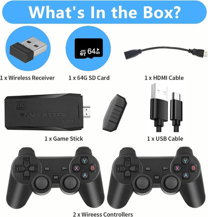 20000+ Games64GB Old School Station Video Game HD Games Console Built in(www.mokshop.in and www.kemchoamdavad.in)