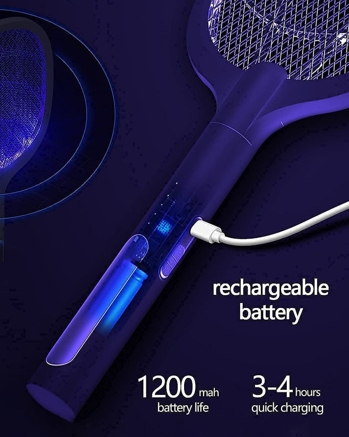 2 in 1 automatic mosquito racket PROTECT YOUR FAMILY FROM THE DANGEROUS MOSQUITOES!