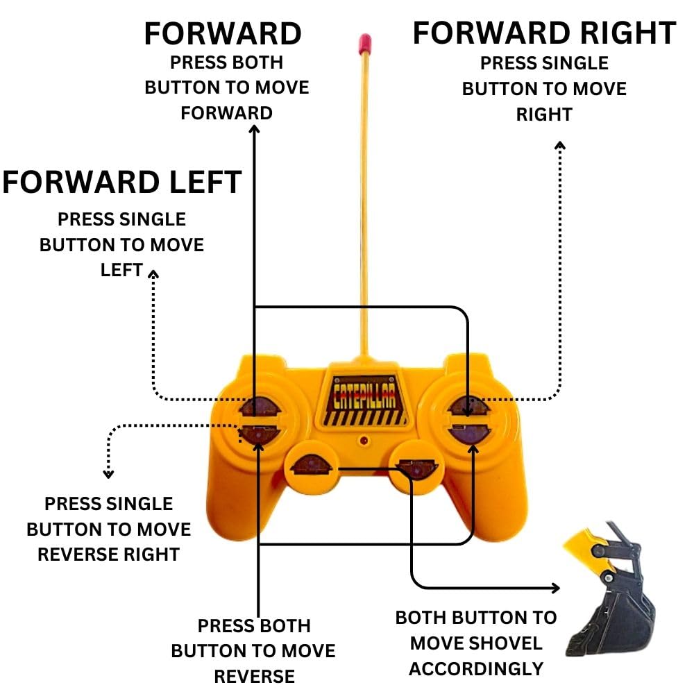 WIRELESS CHARGEBLE REMOTE CONTROL FULL FUCTIONAL JCB MACHINE
