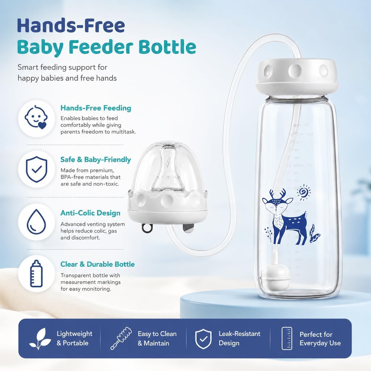 Hand Free Milk Bottle