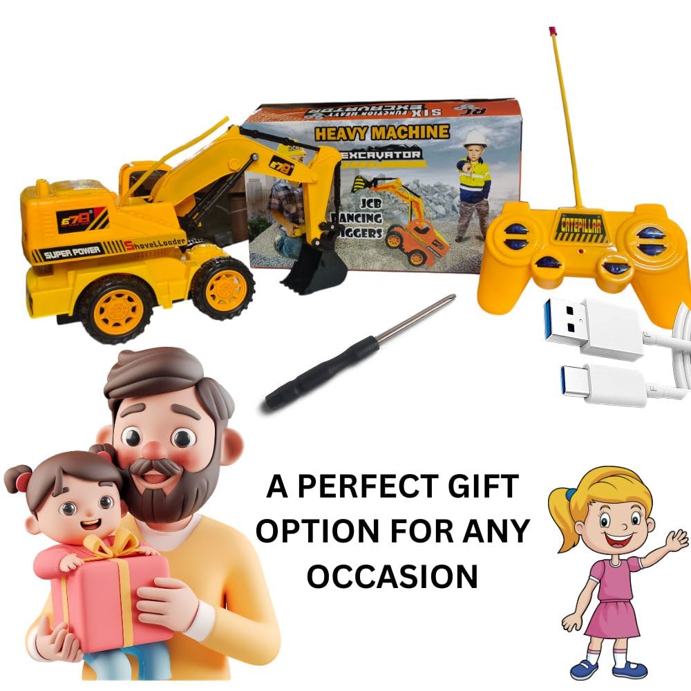 WIRELESS CHARGEBLE REMOTE CONTROL FULL FUCTIONAL JCB MACHINE