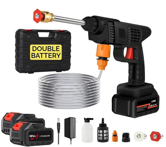 double battery car washer