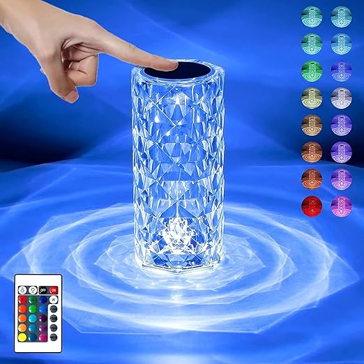 Crystal Diamond LED Table Lamp