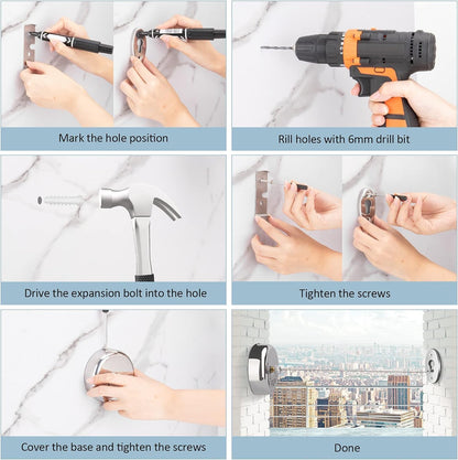 Stainless Steel Retractable Clothes Line with Adjustable Lockable