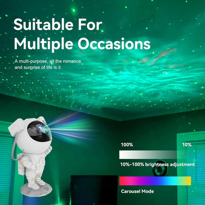 Astronaut Galaxy Projector Robot Star Sky Space Night Light LED Lamp