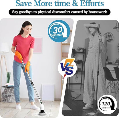 9-in-1 Cordless Electric Spin Mop