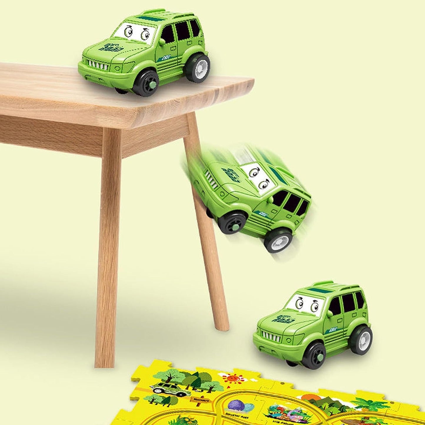 Puzzle Track Play Set Vehicles, Battery-Operated Toy