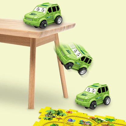 Puzzle Track Play Set Vehicles, Battery-Operated Toy