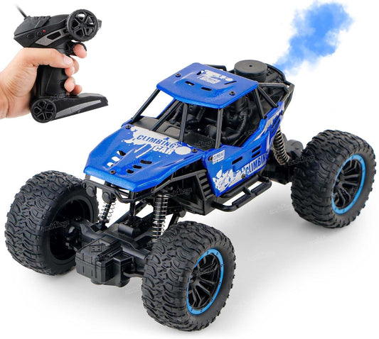 Remote Control Car For Kids With Mist Smoke Effect 2 Wd Monster Truck Rock Crawler Climbing Rc Toy