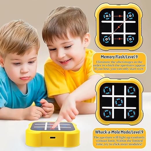 Tic Tac Toe Bolt Game, 3-in-1