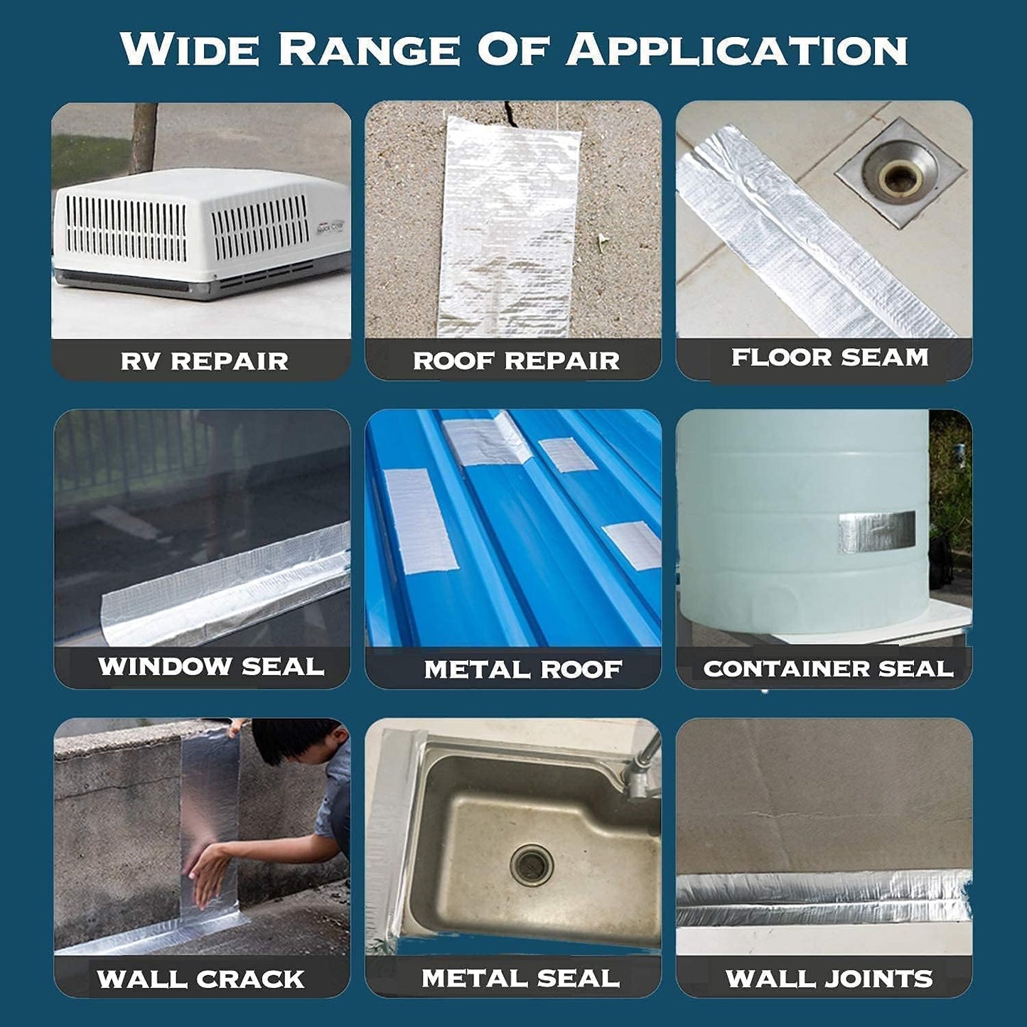 water leakage solution  Strong Adhesive  (4 Inch (10CM*5M))