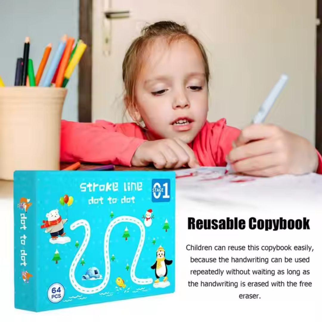 Reusable 64 Pages Kids Practice Set