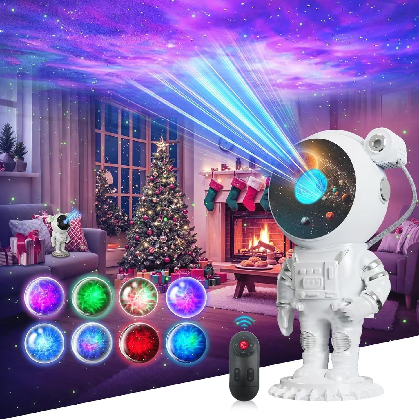 Astronaut Galaxy Projector Robot Star Sky Space Night Light LED Lamp