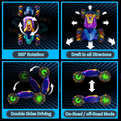 NEW 4D STUNT CAR WITH 2 REMOTE