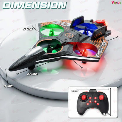 Jet Airplane with LED Lights and Smoke Effects