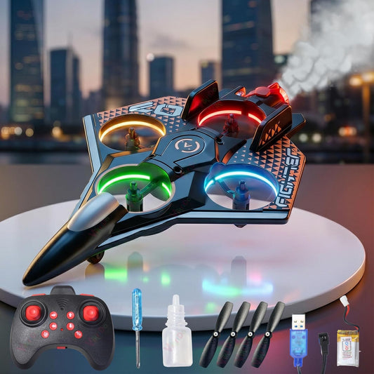 Jet Airplane with LED Lights and Smoke Effects