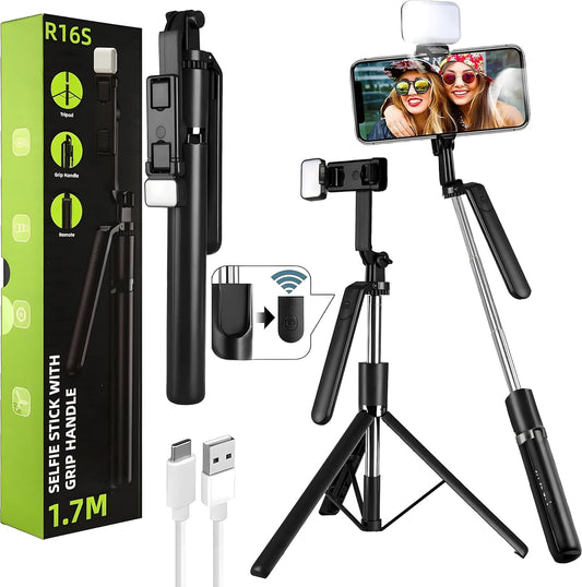 R16S--Super Long Selfie Stick Tripod