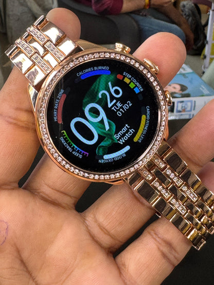 GEN 9 OG Version Women's Smartwatch with Elegant Rose Gold Metal Strap & HD Display, Bluetooth Calling, 500+ Watch Faces, (WSW-G9-01)